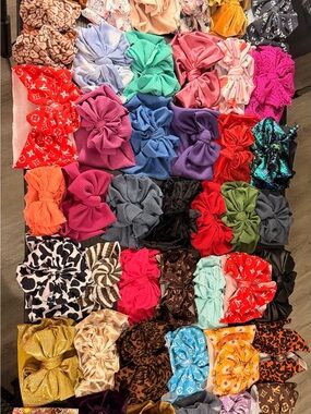 Assorted Girls' Bow Turban Headbands in Multicolor - Fashion Hair Accessory